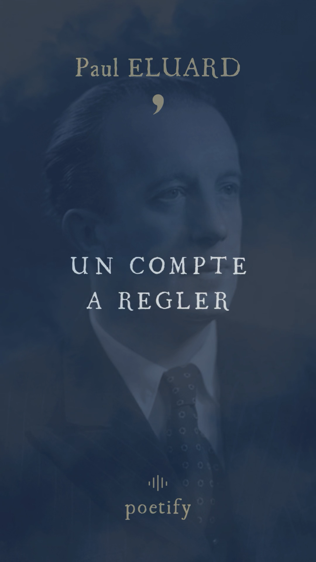 Un compte à régler de Paul Éluard