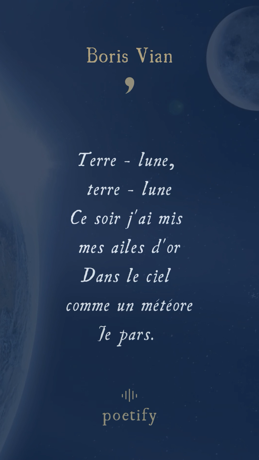 Terre-Lune de Boris Vian